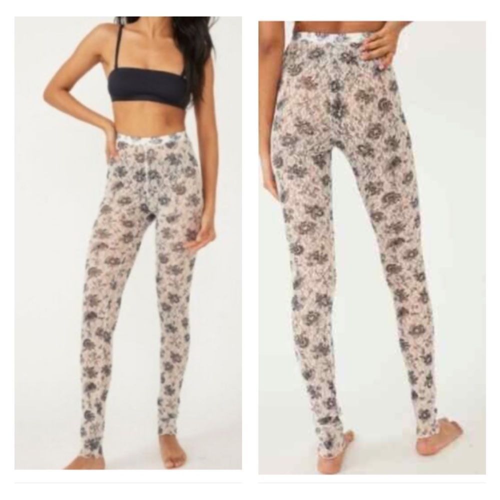 Layered In Lace Leggings by Free People - Size Medium